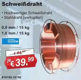 Stabilo Fachmarkt Güde Schweißdraht Angebot