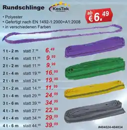 Stabilo Fachmarkt KesTek Rundschlinge Angebot