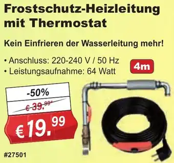 Stabilo Fachmarkt Frostschutz-Heizleitung mit Thermostat Angebot
