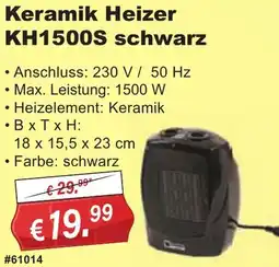 Stabilo Fachmarkt Keramik Heizer KH1500S schwarz Angebot