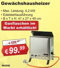 Stabilo Fachmarkt Gewächshausheizer Angebot