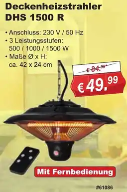 Stabilo Fachmarkt Deckenheizstrahler DHS 1500 R Angebot