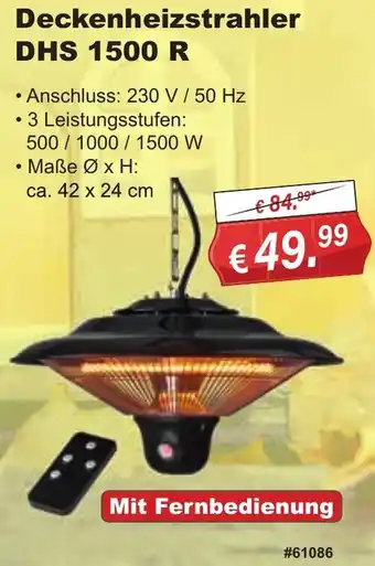 Stabilo Fachmarkt Deckenheizstrahler DHS 1500 R Angebot