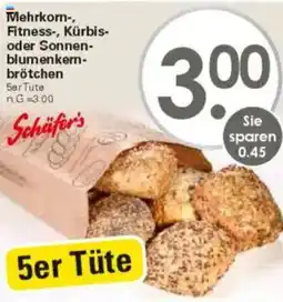 WEZ Schäfer's Mehrkorn-, Fitness-, Kürbis- oder Sonnenblumenkernbrötchen Angebot