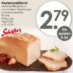 WEZ Schäfer's Kastenweißbrot Angebot