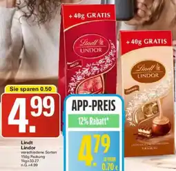 WEZ Lindt Lindor Angebot