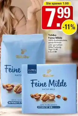 WEZ Tchibo Feine Milde Angebot