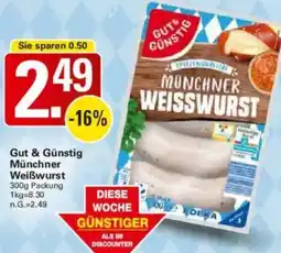 WEZ Gut & Günstig Münchner Weißwurst Angebot