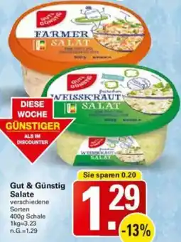 WEZ Gut & Günstig Salate Angebot