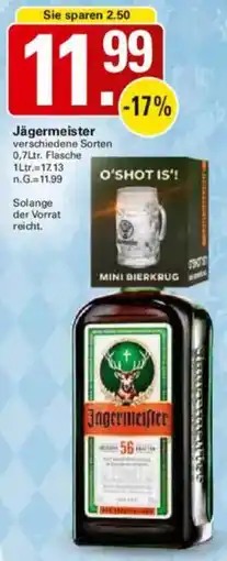 WEZ Jägermeister Angebot