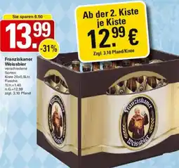 WEZ Franziskaner Weissbier Angebot