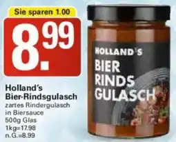 WEZ Holland's Bier-Rindsgulasch Angebot