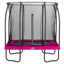 Netto Marken-Discount Salta Trampoline - Comfort Edition - rechteckig - 153 x 214cm - 5x7ft - Schutzrand pink Angebot