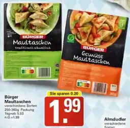 WEZ Bürger Maultaschen Angebot