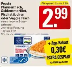 WEZ Frosta Pfannenfisch, Schlemmerfilet, Fischstäbchen oder Veggie Fisch Angebot