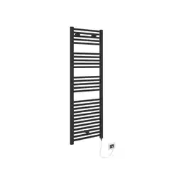 Netto Marken-Discount Badezimmer-Heizkörper E-Innsbruck, Mattschwarz 48x137,5cm Angebot