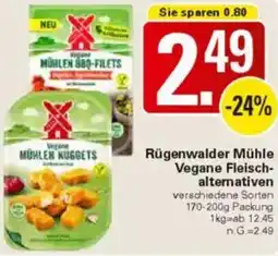 WEZ Rügenwalder Mühle Vegane Fleischalternativen Angebot