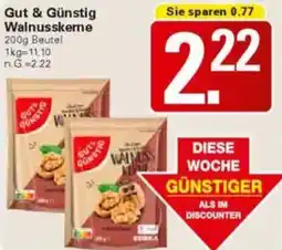 WEZ Gut & Günstig Walnusskerne Angebot
