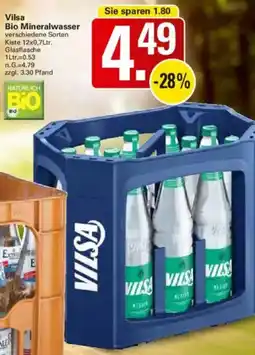 WEZ Vilsa Bio Mineralwasser Angebot