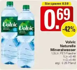 WEZ Volvic Naturelle Mineralwasser Angebot