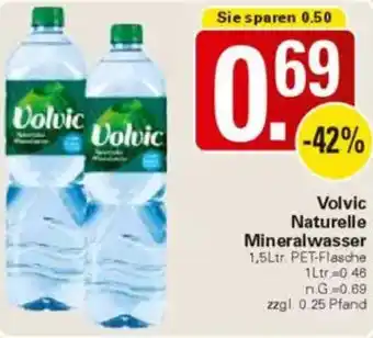 WEZ Volvic Naturelle Mineralwasser Angebot