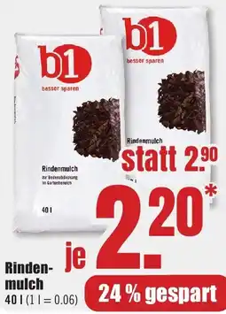 B1 Discount Baumarkt b1 Rindenmulch Angebot