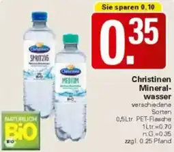 WEZ Christinen Mineralwasser Angebot
