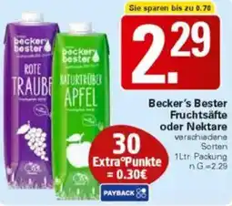 WEZ Becker's Bester Fruchtsäfte oder Nektare Angebot