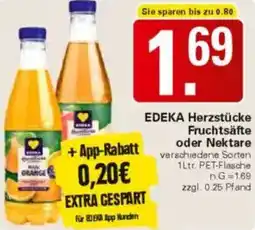 WEZ EDEKA Herzstücke Fruchtsäfte oder Nektare Angebot