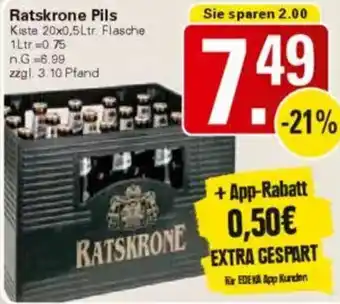 WEZ Ratskrone Pils Angebot