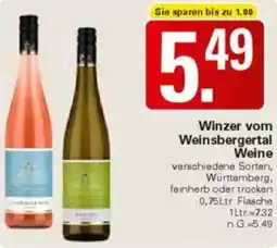 WEZ Winzer vom Weinsbergertal Weine Angebot