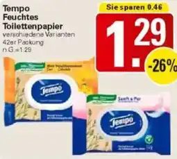 WEZ Tempo Feuchtes Toilettenpapier Angebot