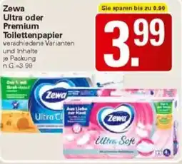 WEZ Zewa Ultra oder Premium Toilettenpapier Angebot