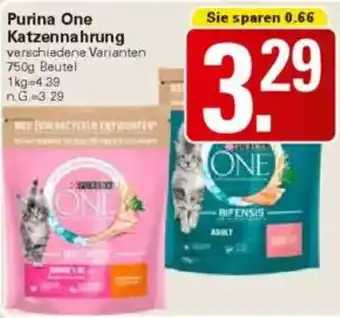 WEZ Purina One Katzennahrung Angebot