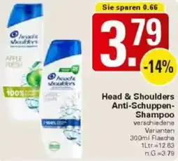 WEZ Head & Shoulders Anti-Schuppen Shampoo Angebot