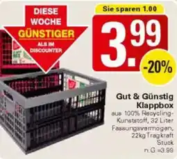 WEZ Gut & Günstig Klappbox Angebot