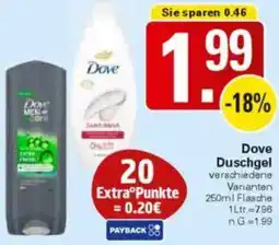 WEZ Dove Duschgel Angebot