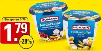 WEZ Homann Nudel- oder Kartoffelsalat Angebot