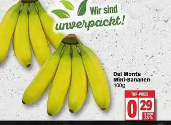 Edeka Del Monte Mini-bananen Angebot