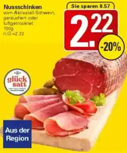 WEZ glück satt Nussschinken Angebot