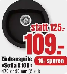 B1 Discount Baumarkt Einbauspüle Sofia R100 Angebot
