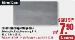 B1 Discount Baumarkt Feinsteinzeug Claycem Angebot
