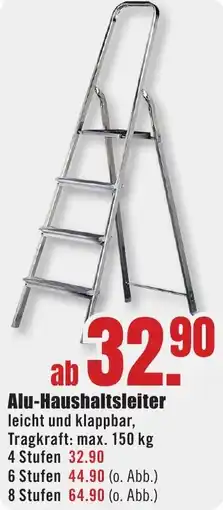 B1 Discount Baumarkt Alu-Haushaltsleiter Angebot