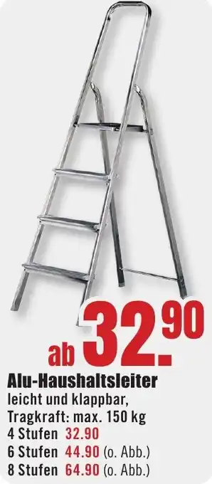 B1 Discount Baumarkt Alu-Haushaltsleiter Angebot