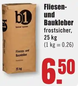 B1 Discount Baumarkt b1 Fliesen- und Baukleber Angebot
