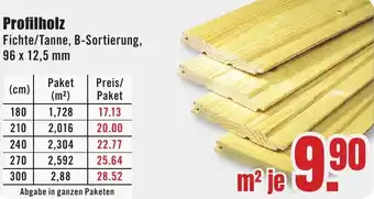 B1 Discount Baumarkt Profilholz Angebot