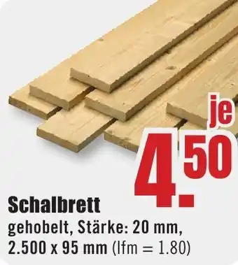 B1 Discount Baumarkt Schalbrett Angebot