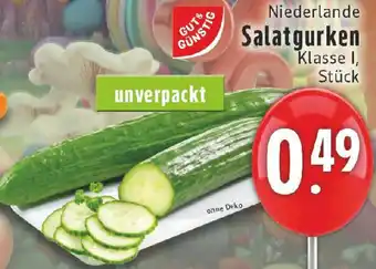 Edeka Gut & Günstig Salatgurken Angebot