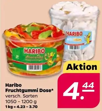 NETTO Haribo Fruchtgummi Dose 1050-1200g Angebot