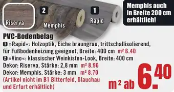 B1 Discount Baumarkt PVC-Bodenbelag Angebot